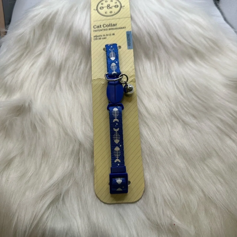 🩷5/$10 Bond & Co Reflective Blue Cat Collar